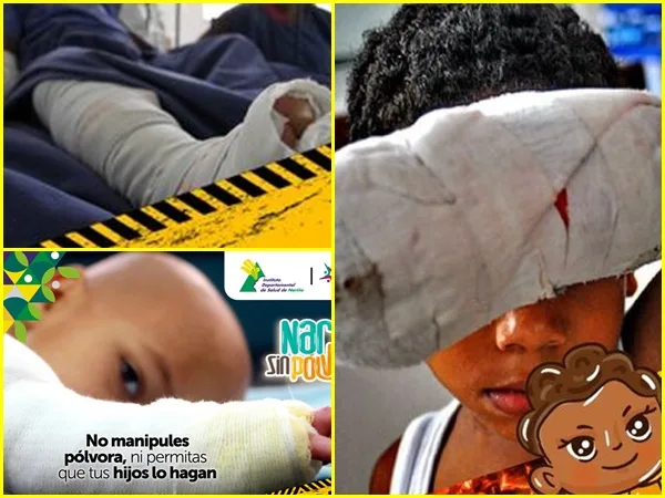 !Paren ya¡ lesionados con pólvora en Nariño ya ascienden a 21 y de esta cifra, 10 son niños
