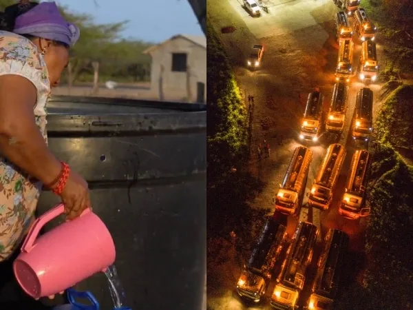 Despliegue humanitario: 40 carrontanques garantizan agua Potable en La Guajira