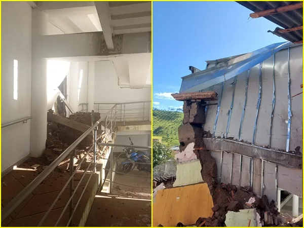 Denuncia en El Tambo: estructura de la Alcaldía que recién fue inaugurada colapsó