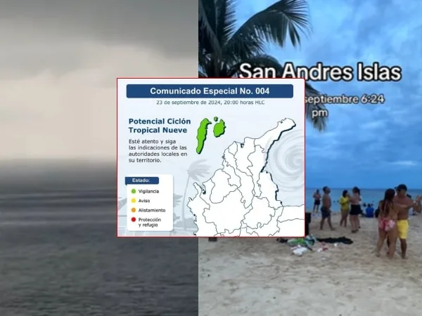 Ideam mantiene vigilancia por posible ciclón en el Caribe: San Andres y Providencia en alerta