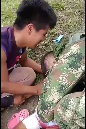 niña en