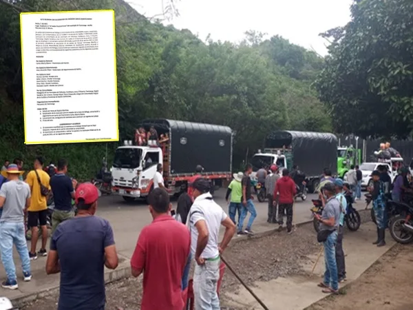 Tras concertación levantaron totalmente el bloqueo de la vía Taminango-Pasto, sector Panoya