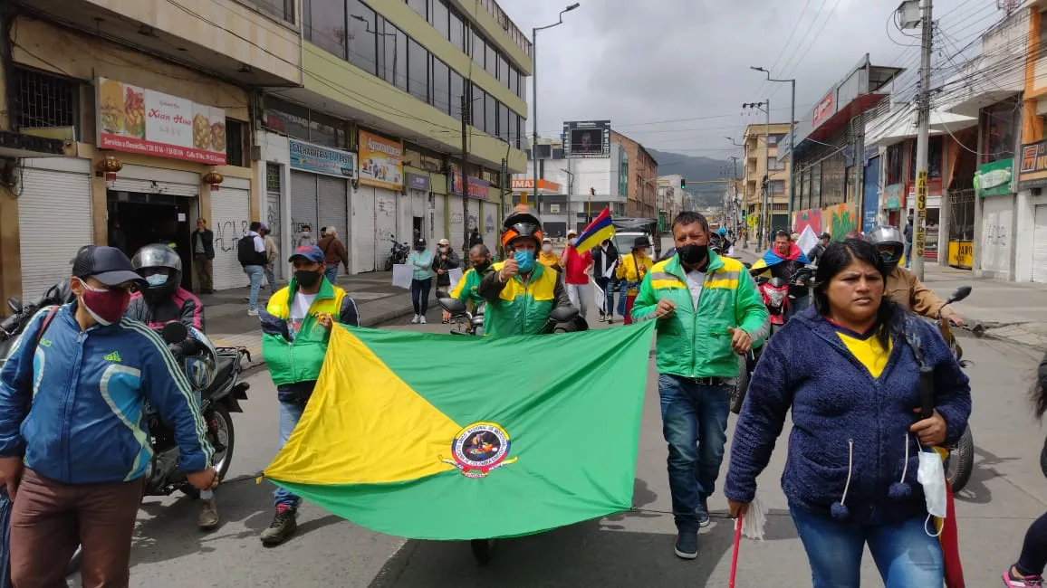Así avanza la movilización del 20 de Julio en Pasto: cientos de personas salieron a las calles para sumarse a la jornada nacional