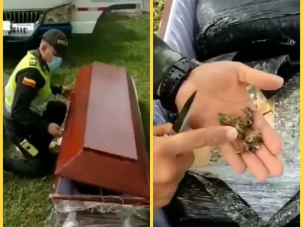 En 16 ataúdes llevaban más de 600 kilos de marihuana por vías del Valle del Cauca