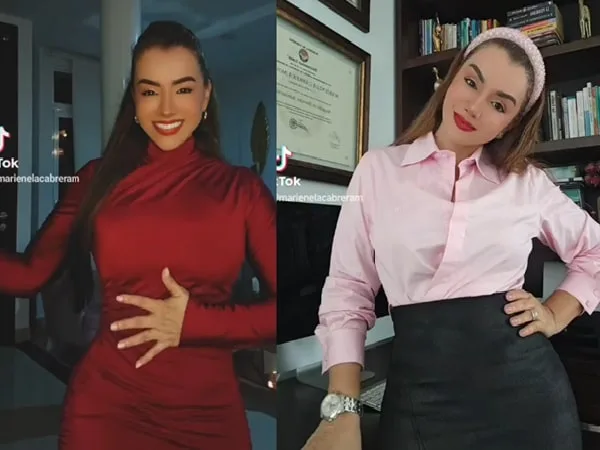 Jueza que hace videos en TikTok.