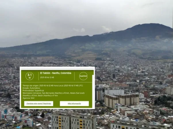 ¡Se sacudió el Galeras!, reportan fuerte temblor en Pasto: "Se movió todo"