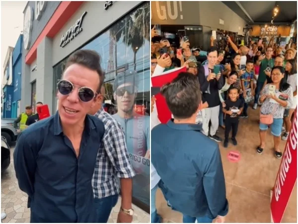 ¡Caigan pues!: Rigoberto Uran estuvo presente en la renovación de su tienda ‘Go Rigo Go’ en Cali