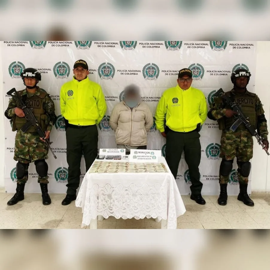 a la mujer capturada en Pasto