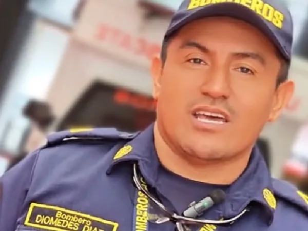 Diomedes Díaz, bombero.