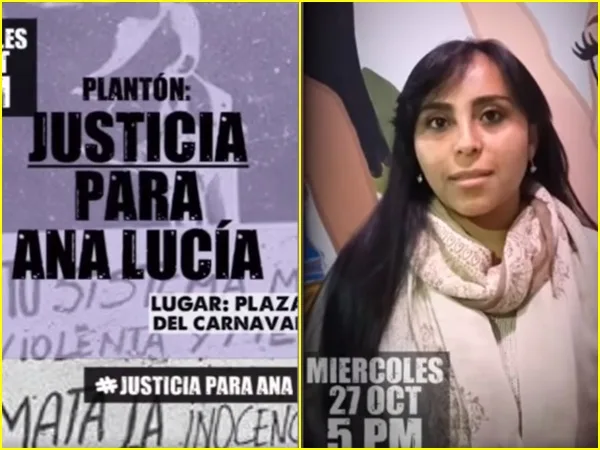 Con carteles y velas blancas Ana Lucía convoca a plantón en respaldo a todas las mujeres violentadas