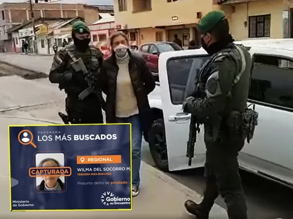 Wilma capturada en Colomboia