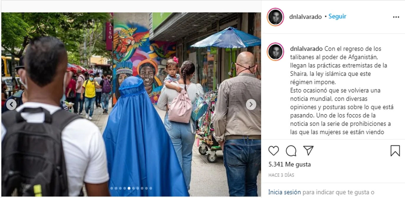  un burka en Medellín