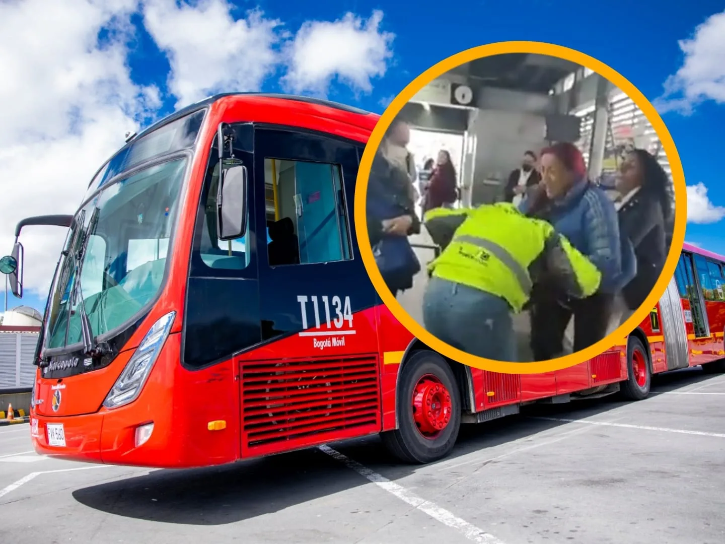 La 'mechoneada' a una funcionaria de Transmilenio en Bogotá, mujeres coladas la agredieron