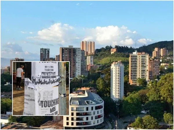 Polémica en El Poblado por aparición de carteles contra turistas extranjeros