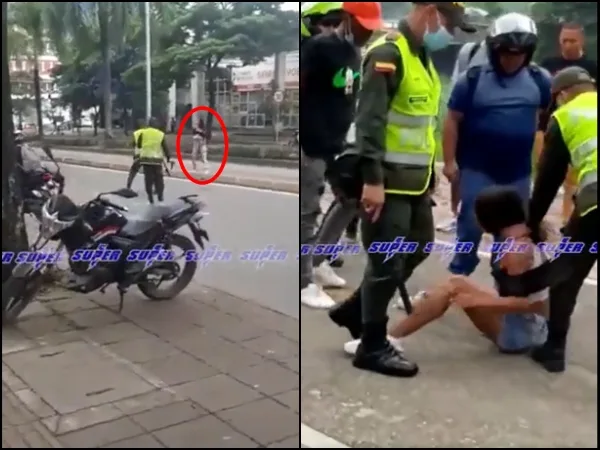 Persecución y luego intento de linchamiento a otra persona en Cali, "se robó un celular"