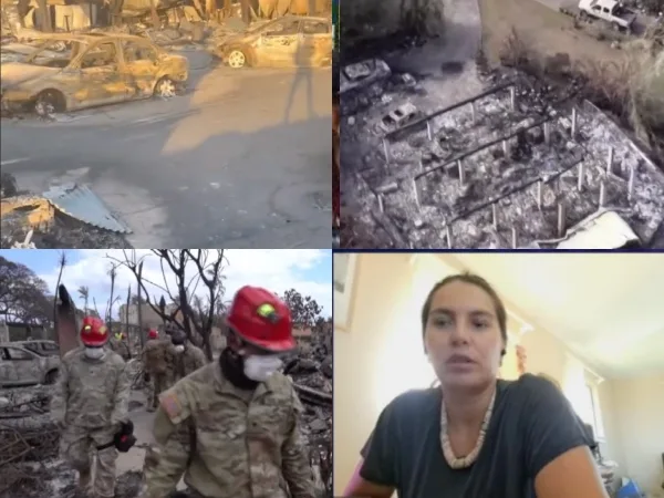 "Buscando vidas de puerta en puerta" Emilia Castro colombiana que brinda ayuda humanitaria en Hawái