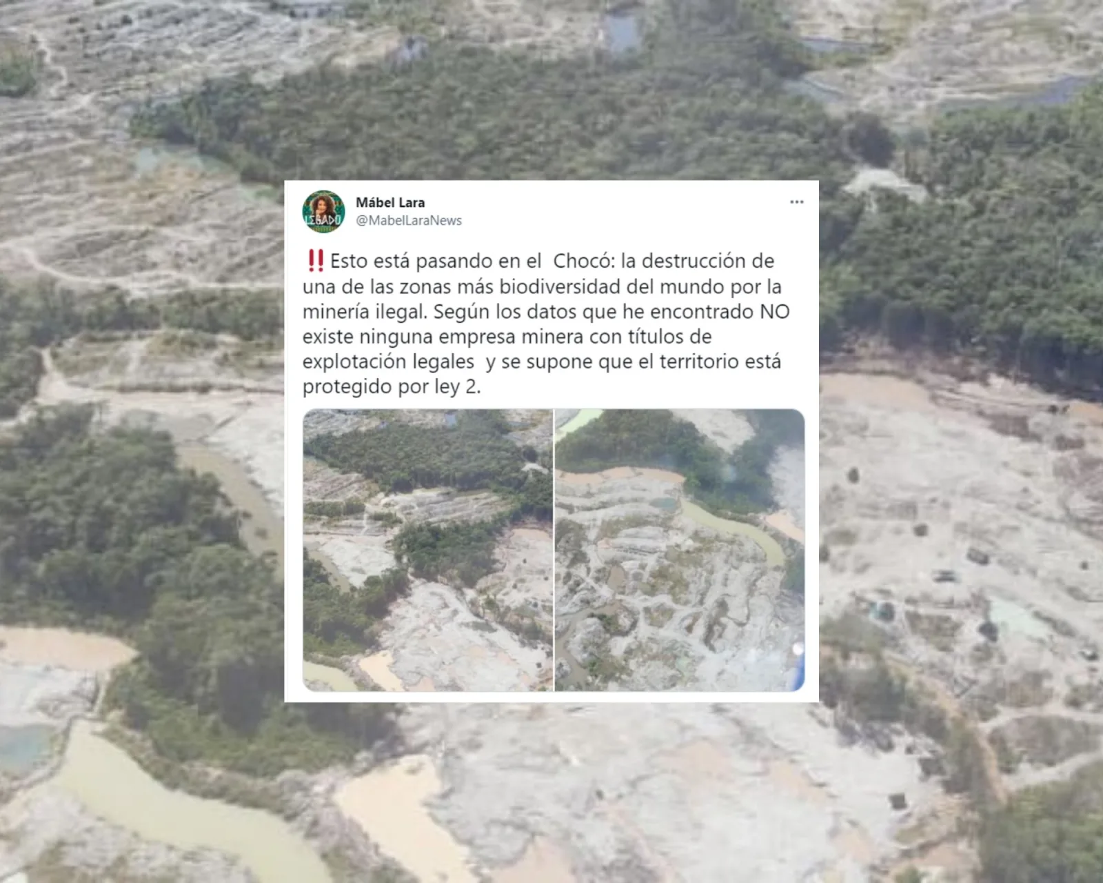 minería ilegal en el Chocó