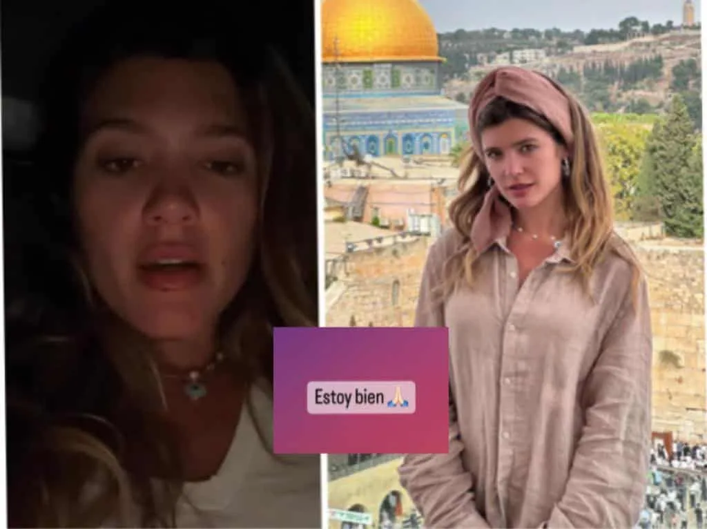 Actriz colombiana resguardada en un búnker en Israel: "Es duro, nunca había sentido explosiones así"