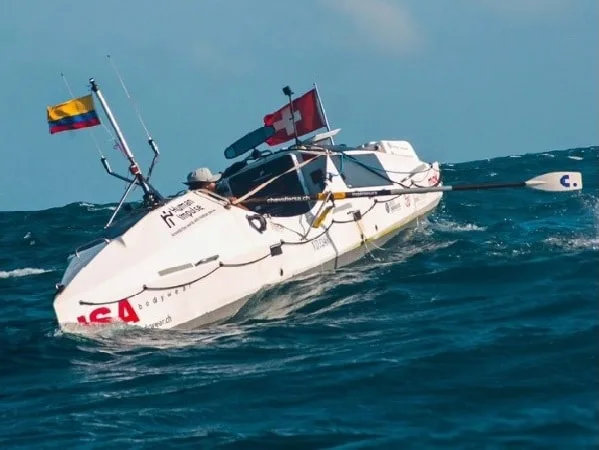 Louis Margot, suizo que llegó remando hasta Santa Marta.