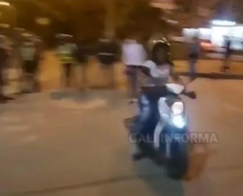 motorizada Cali se voló