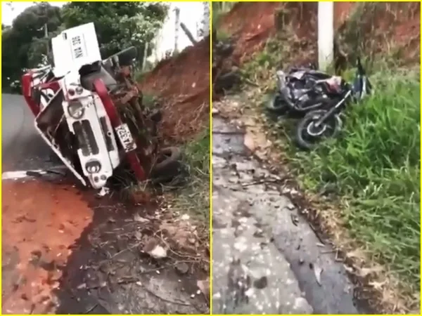 Aparatoso accidente en Cali: vehículo que iba con pasajeros se volcó y dejó 18 lesionados