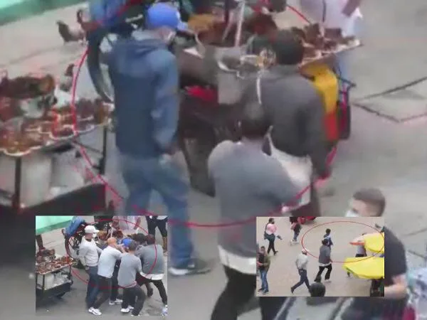 ladrones en Bogotá en manada
