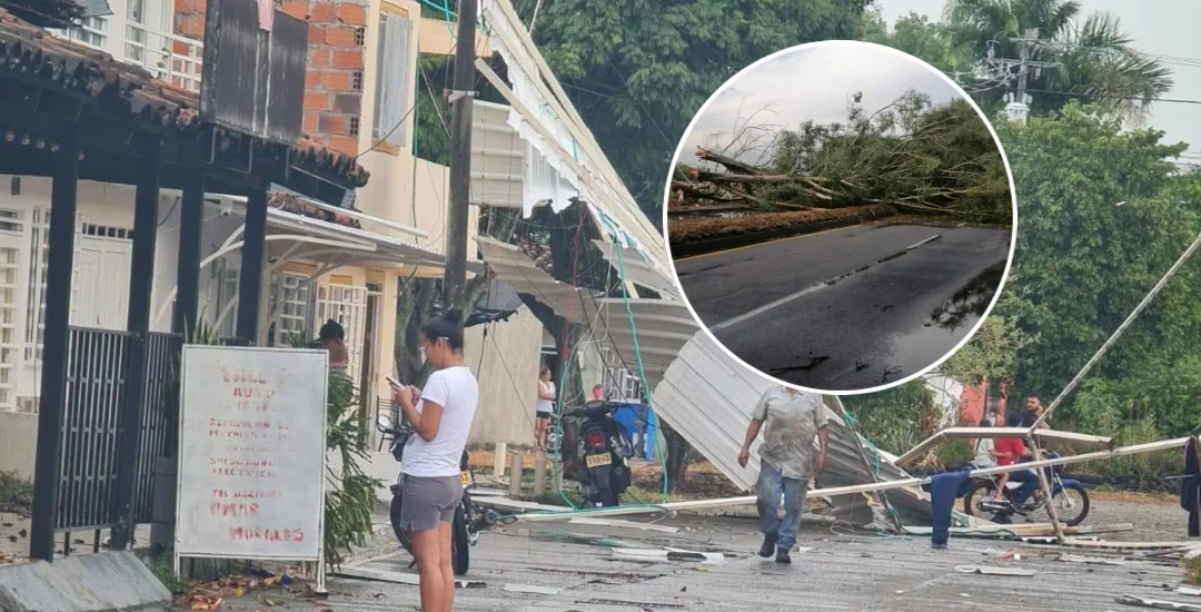 Vendaval dejó viviendas destechadas en Obando, Valle