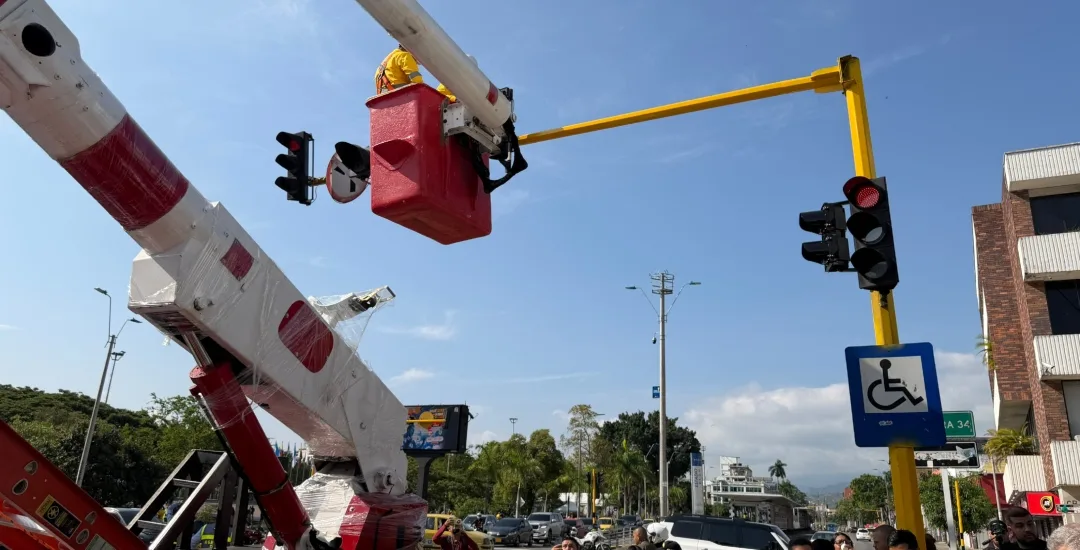 Semáforos en Cali.