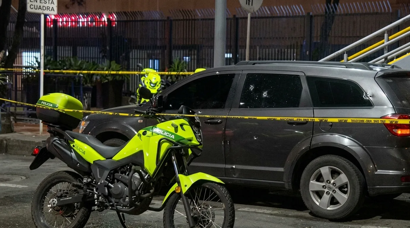 Comando de fuerzas especiales de la Policía reacciona durante un intento de robo en Bogotá