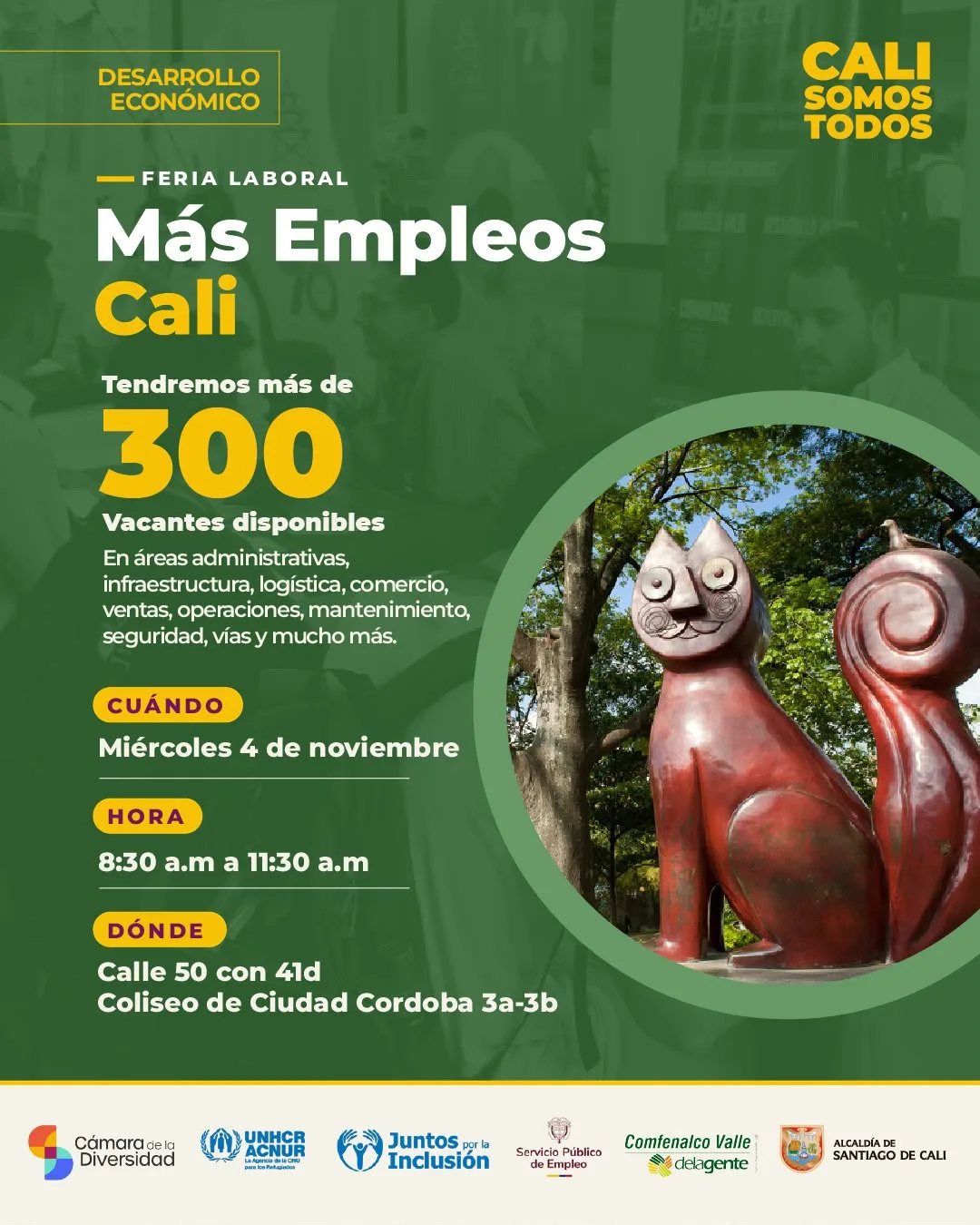 Feria de empleo en Cali.